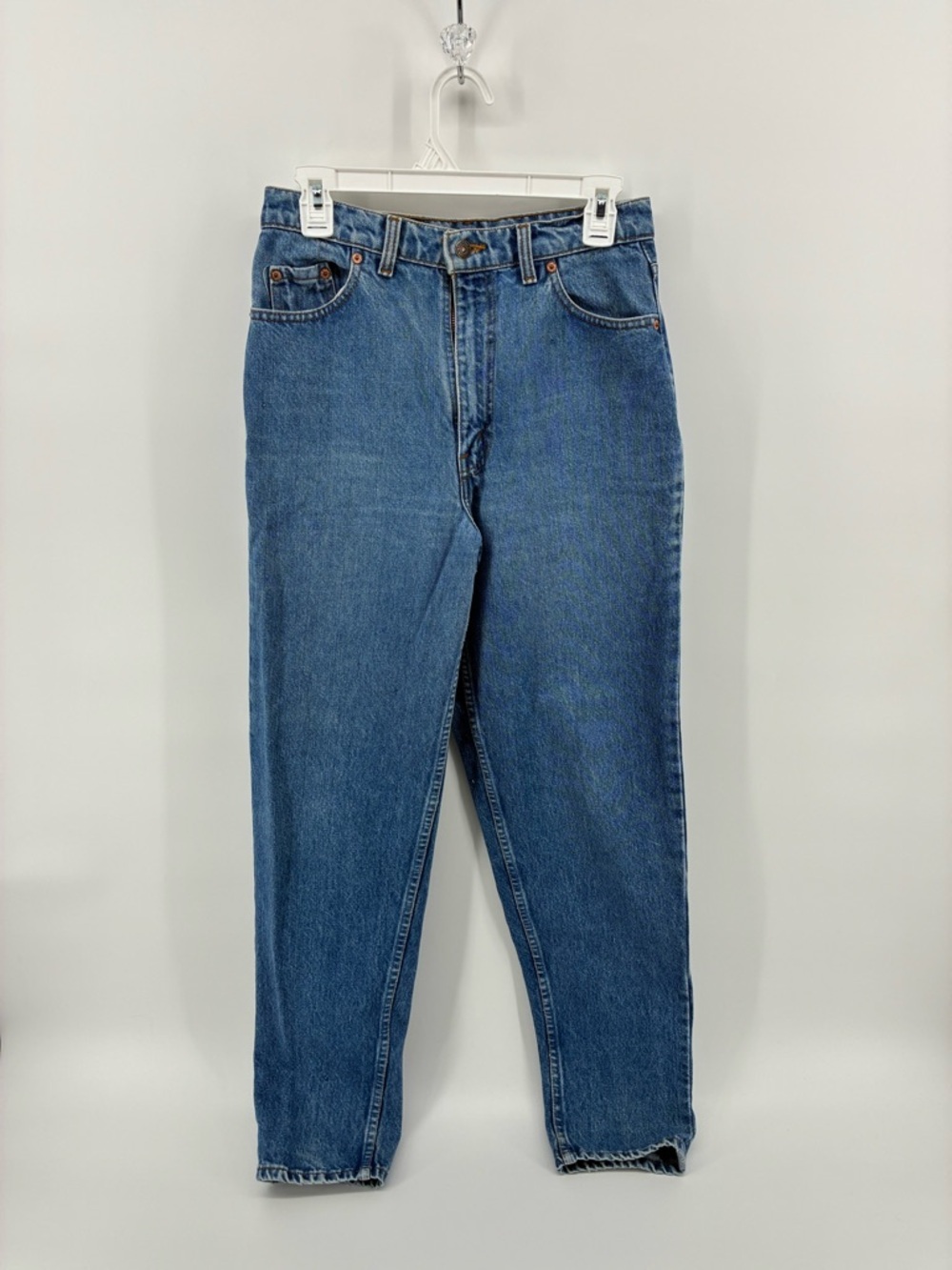 Vintage Leather Patch Levi’s 532 Classic Blue Men's Relaxed Fit Denim Jeans 80s